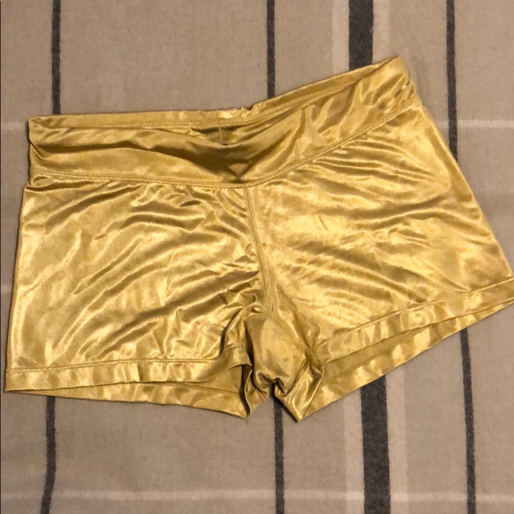 Gold Nike spandex shorts.  Perfect condition